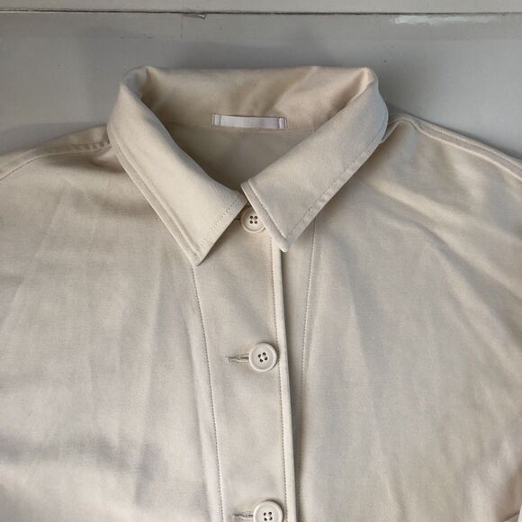 Uniqlo Jersey Relaxed Jacket Beige Size Medium - Picture 10 of 15